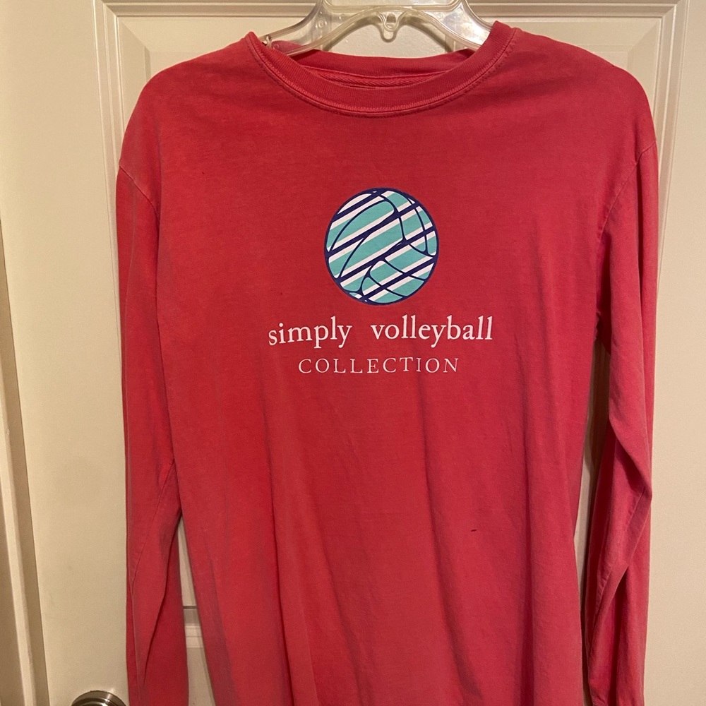 Comfort Colors Simply Volleyball Long Sleeve Tee